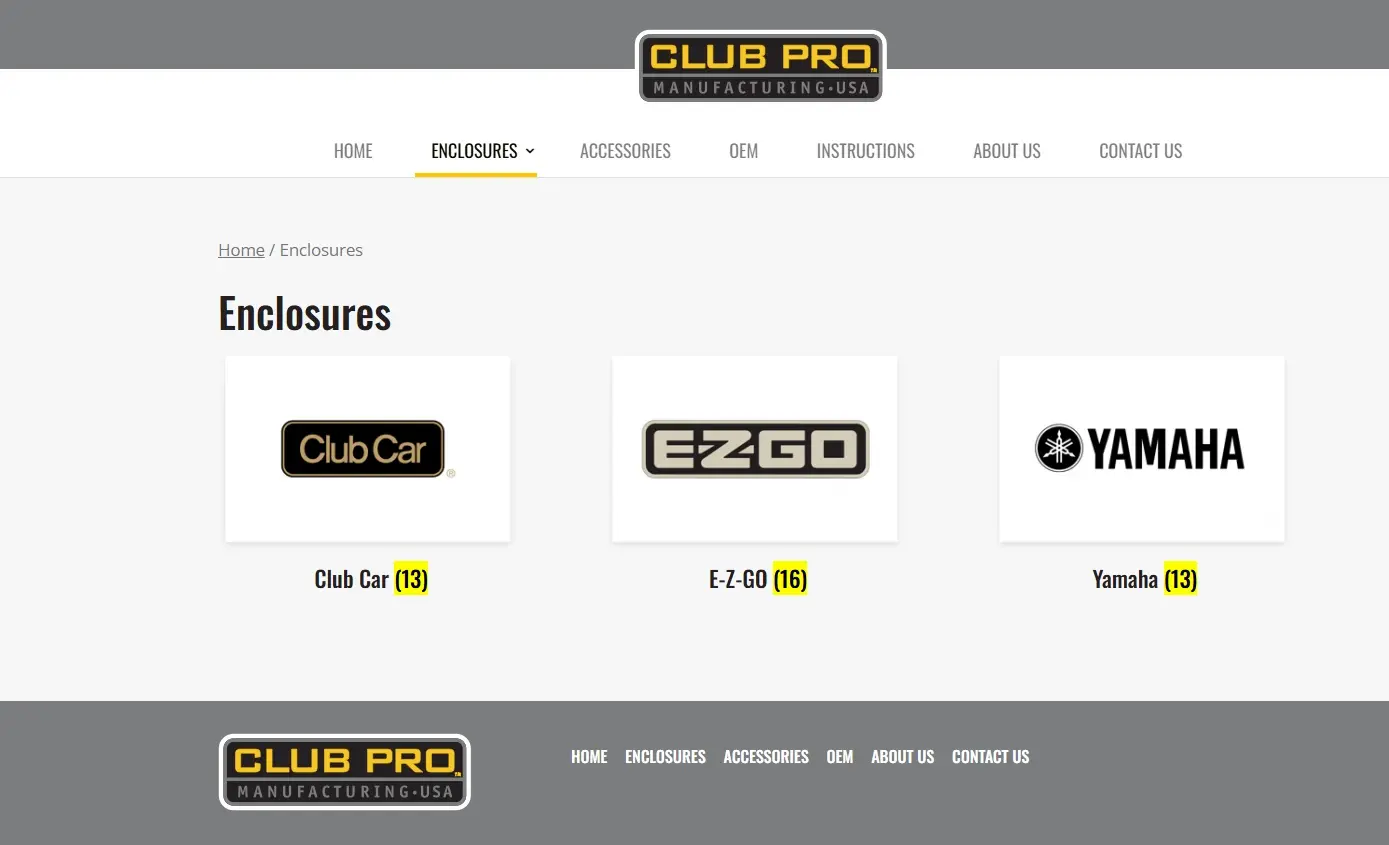 Website Development showcase